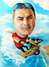 шарж пастелью